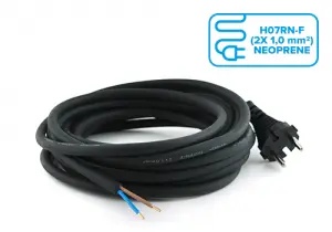 [LM40455] MACHINE AANSLUITKABEL met stekker 2X1 5M