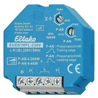 [EUD61NPL-230] ELEKTR UNIV DIMMER 200W Z NUL