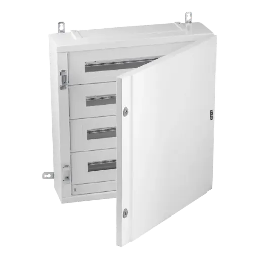 [40AS96PO150BW] KAST IP40 96MOD VOLLE DEUR 150MM+KITT
