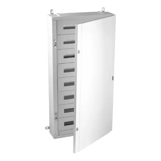 [40AS192PO150BW] KAST IP40 192MOD VOLLE DEUR 150mm+KITT