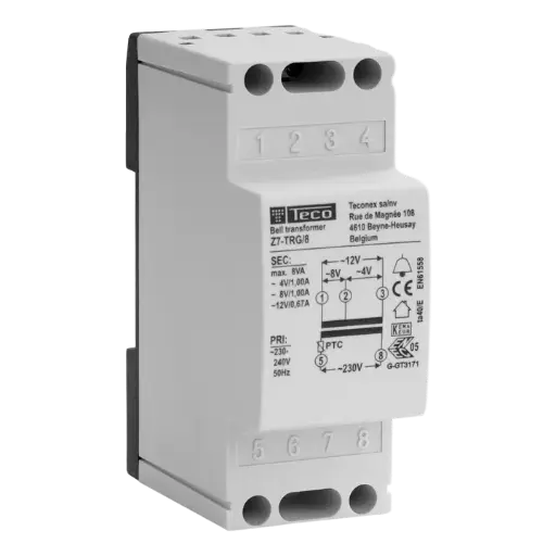 [Z7TRG18] BELTRANSFO 18VA 230V AC - 4/8/12V AC