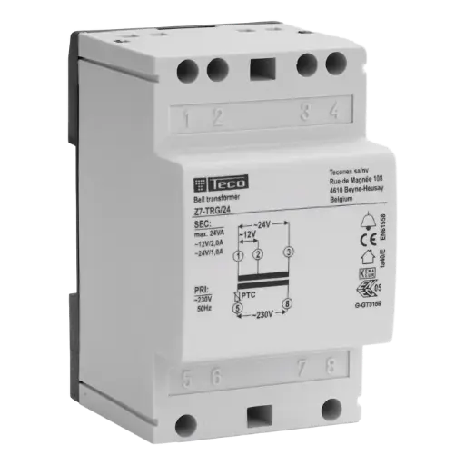 [Z7TRG24] BELTRANSFO 24VA 230V AC - 12-24V AC