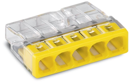 [2273-205] WAGO 5X0.5-2.5MM GEEL
