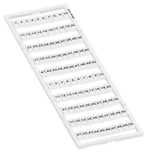 [793-5566] NUMMERING RIJGKLEM 1-50 (x2) (prijs/card)