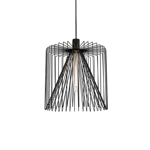 [2093E0B0] WIRO 3.8 pendel D38cm zwart E27 