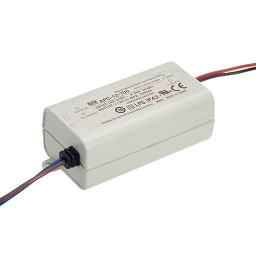 [APC-12-350] LED DRIVER STROOMGESTUURD 350MA 12W