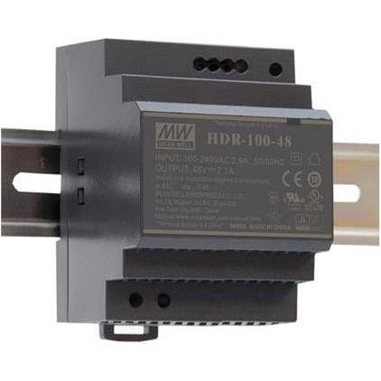[HDR-100-24] VOEDING 100W 24VDC DINRAIL