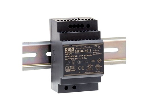 [HDR-60-24] VOEDING 60W 24VDC DINRAIL