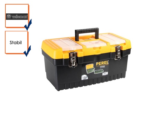 [OM19M] 19" GEREEDSCHAPSKOFFER MET METALEN SLOTEN