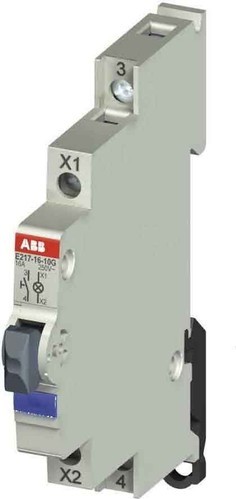 [E217-16-10C] MODULAIRE DRUKKNOP 16A +LAMPJE 